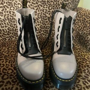 Dr. Martens Vintage Tan and Black Combat Boots